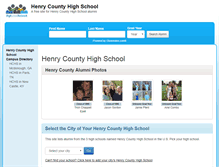 Tablet Screenshot of henrycountyhighschool.org